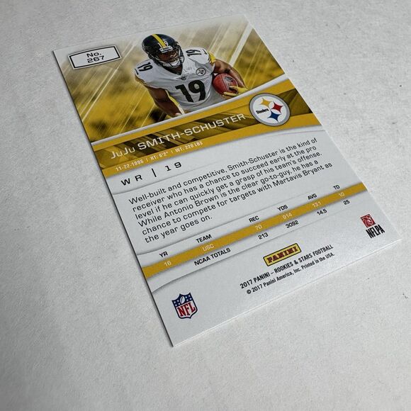 2017 Panini Rookies & Stars Rookie #267 JuJu Smith Schuster (RC) Steelers Chiefs - Picture 5 of 6